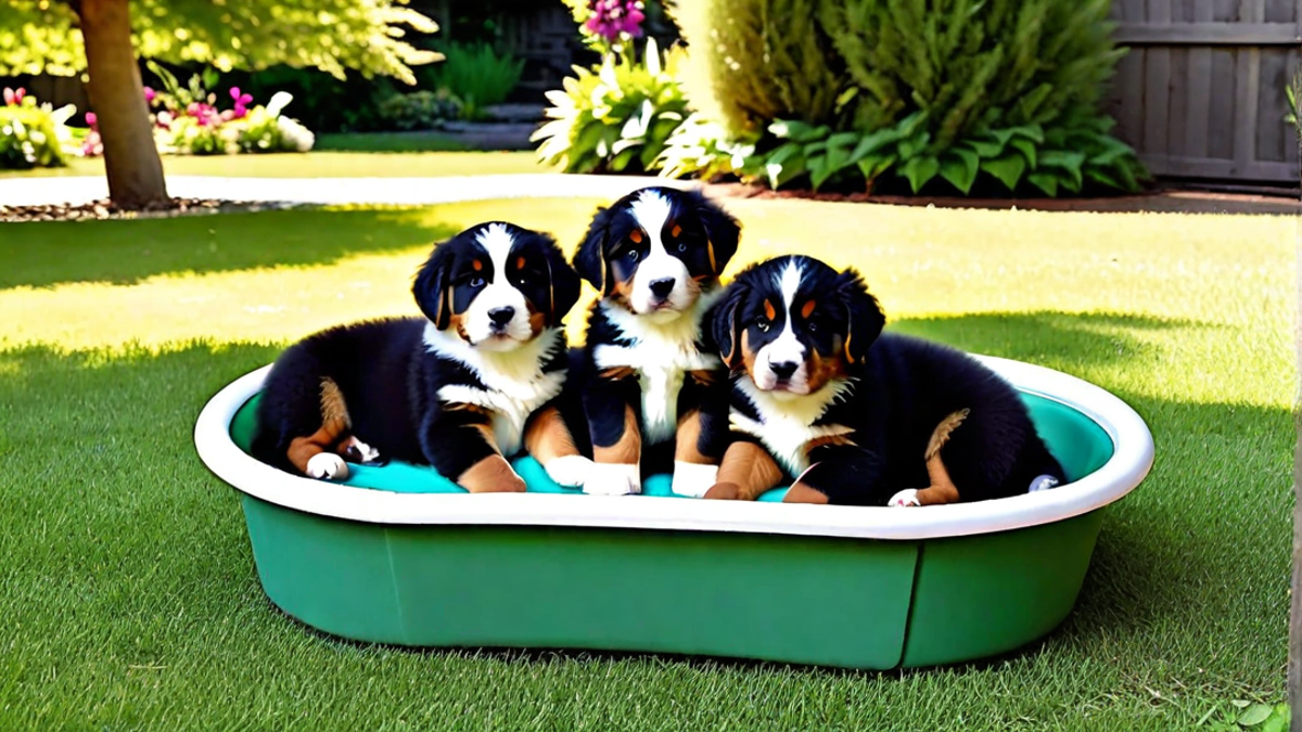 A Day in the Life of Bernese Mountain Dog Puppies