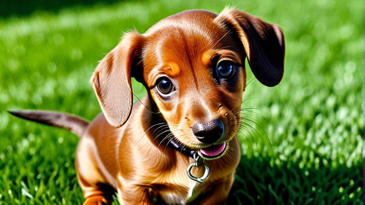 A Heartwarming Dachshund Puppy Smile