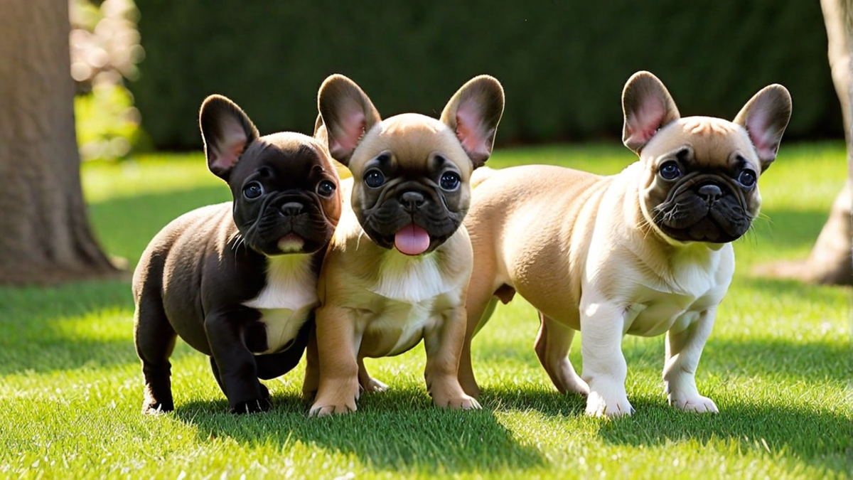 A Playful Bunch of French Bulldog Puppies