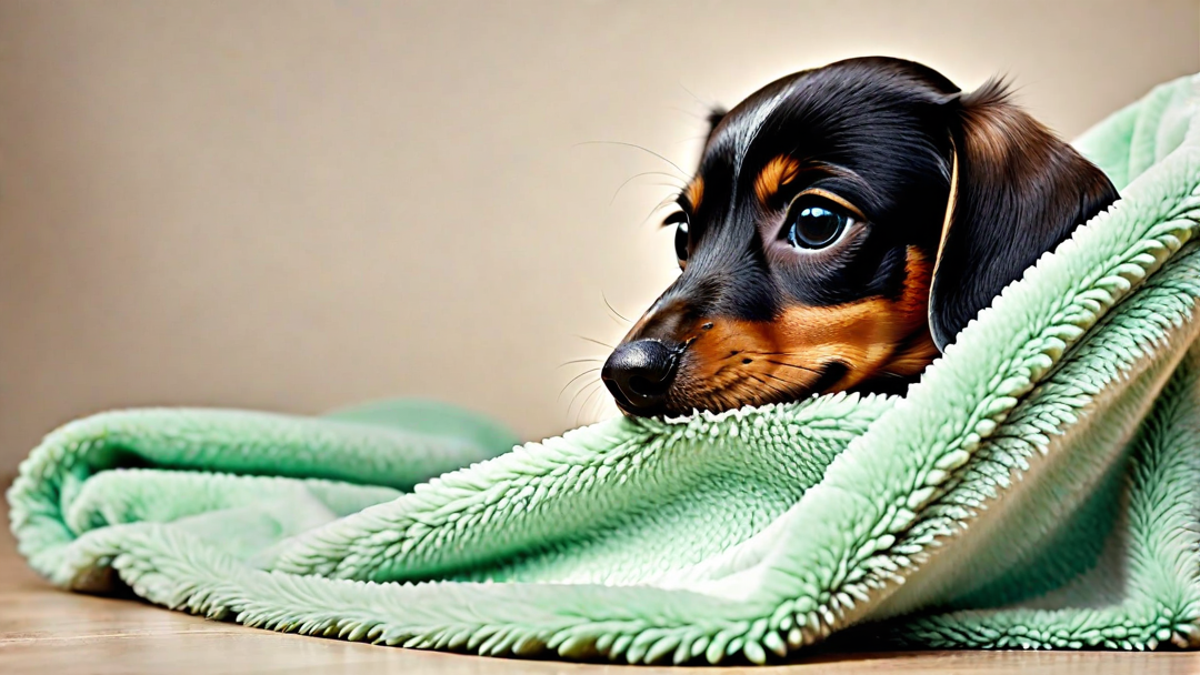 Adorable Dachshund Puppy Snuggles