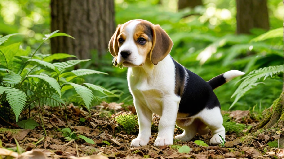 Adventures in the Great Outdoors: Beagle Puppies Exploring Nature