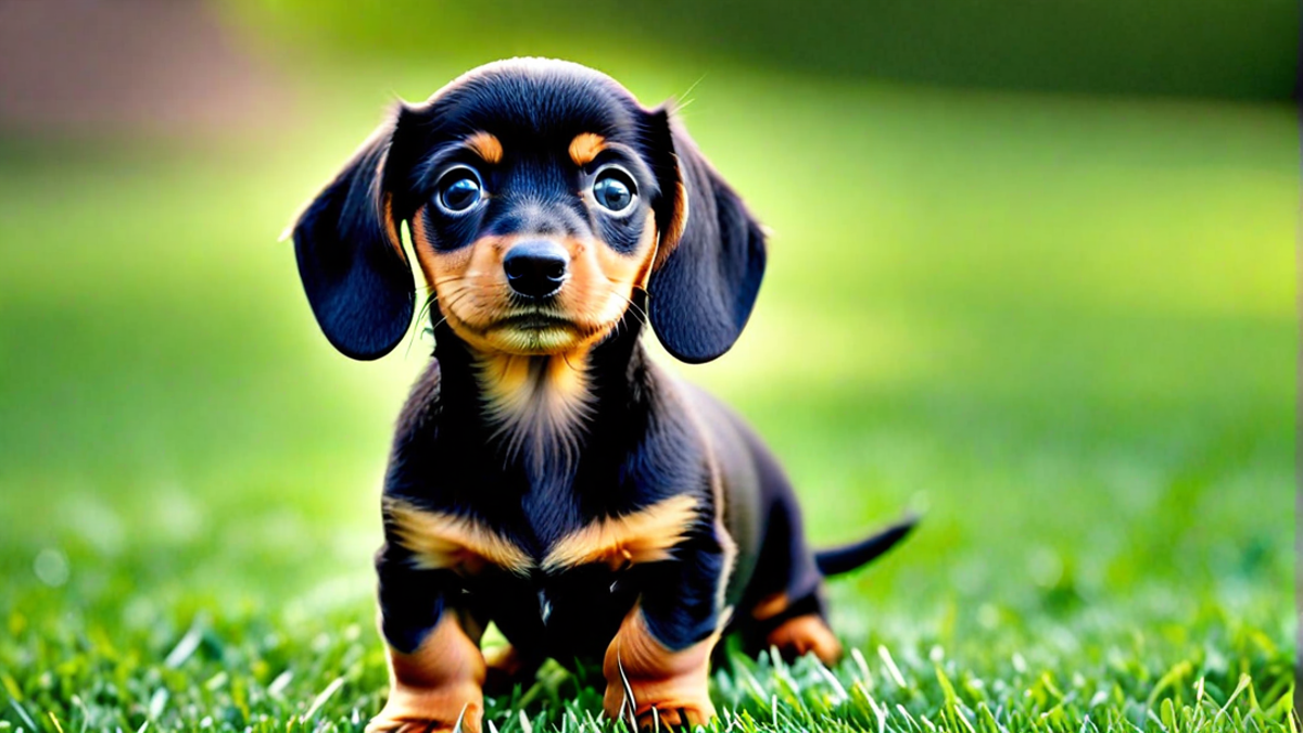 Black and Tan Dachshund Puppy Beauty