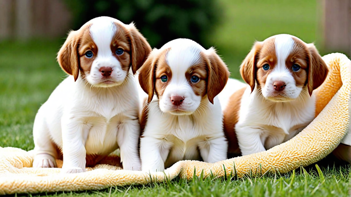 Brittany Spaniel Puppies on Their Journey to New Homes