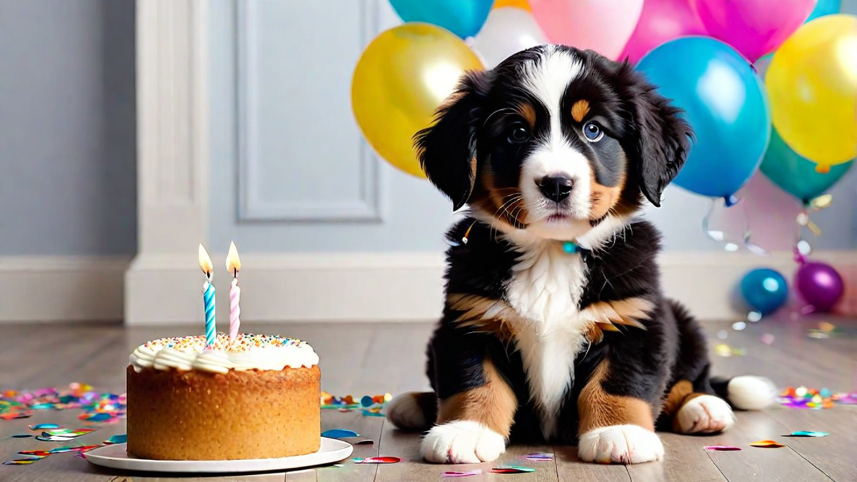 Celebrating a Bernese Puppy’s First Birthday