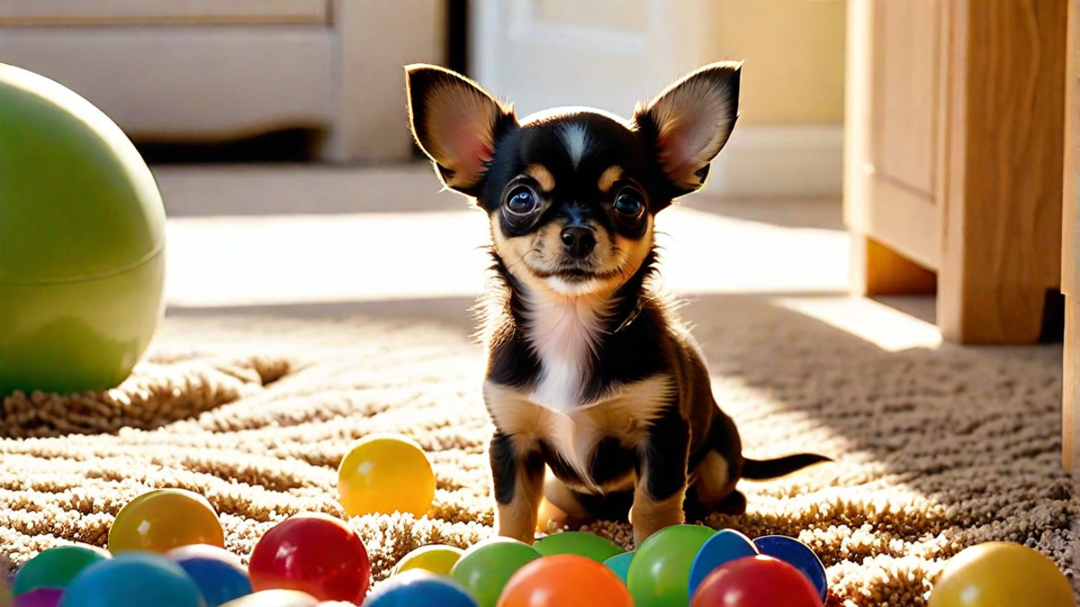 Chihuahua Puppy Learning to Bark