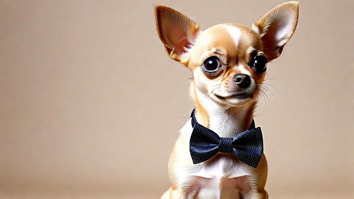 Chihuahua Puppy with a Bow Tie