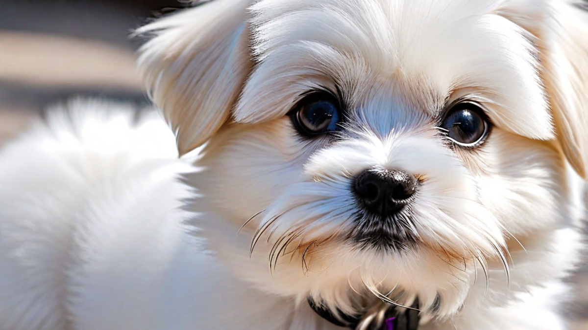 Close-up of a Maltese Puppy