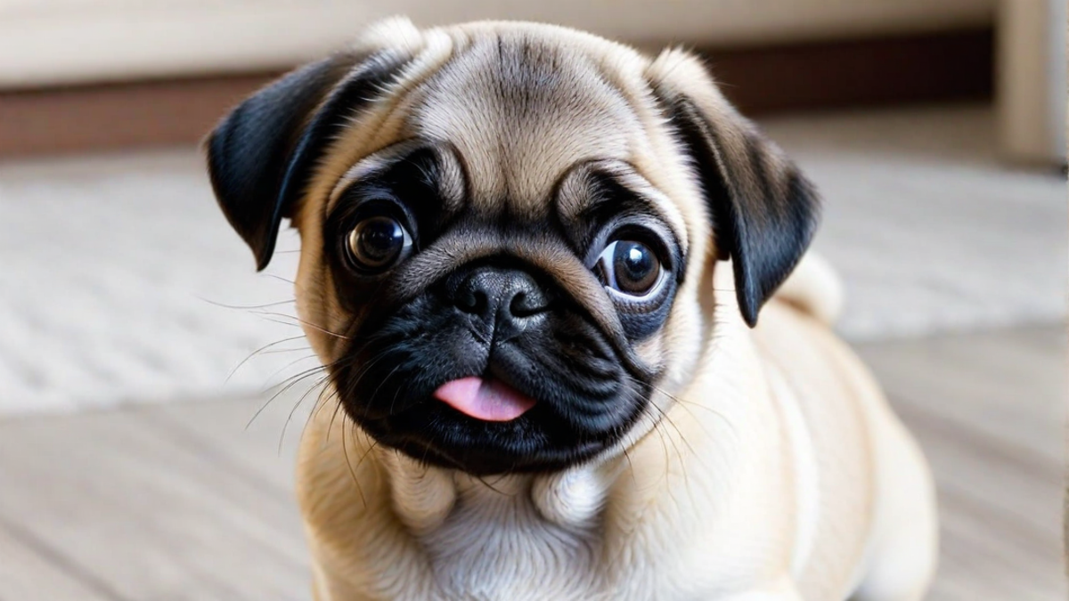 Close-up of a Pug Puppy