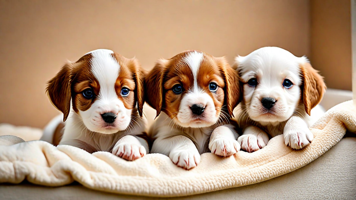 Cuddle Time: Cozy Brittany Spaniel Puppies