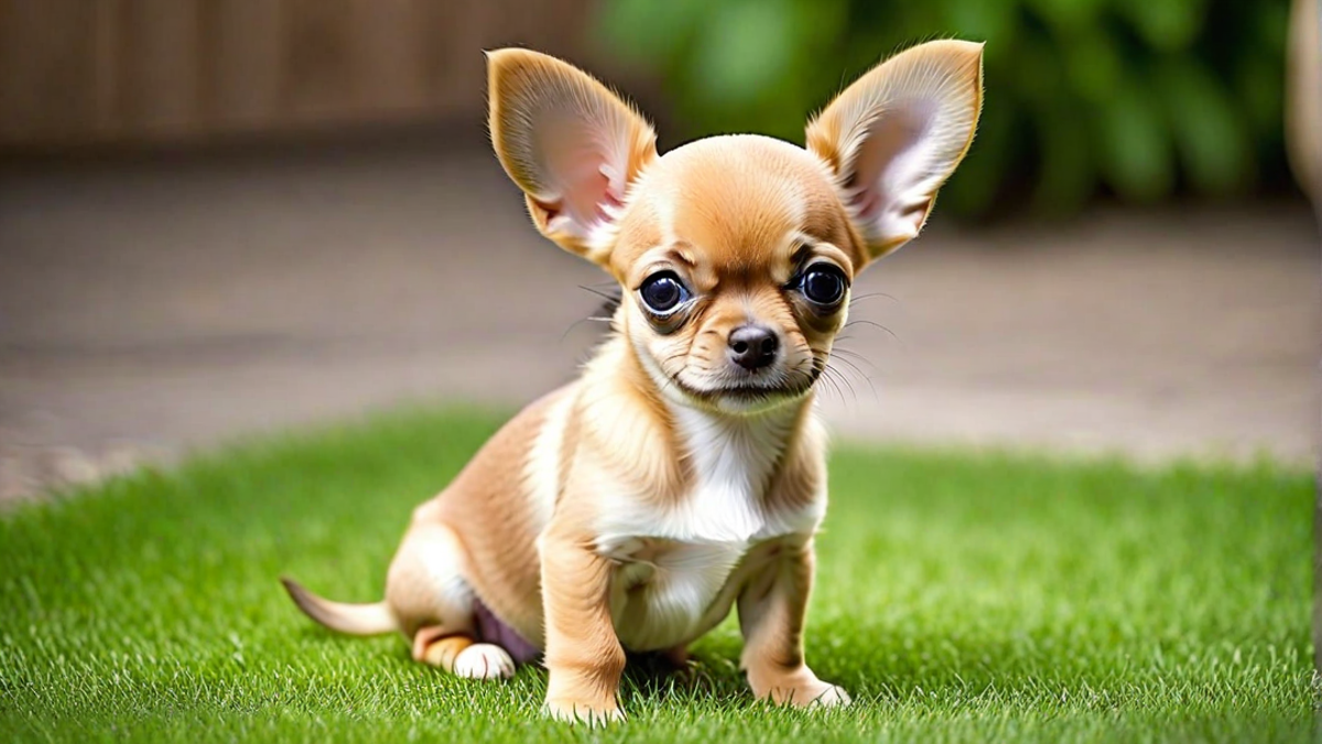 Cute Chihuahua Puppy with Big Ears