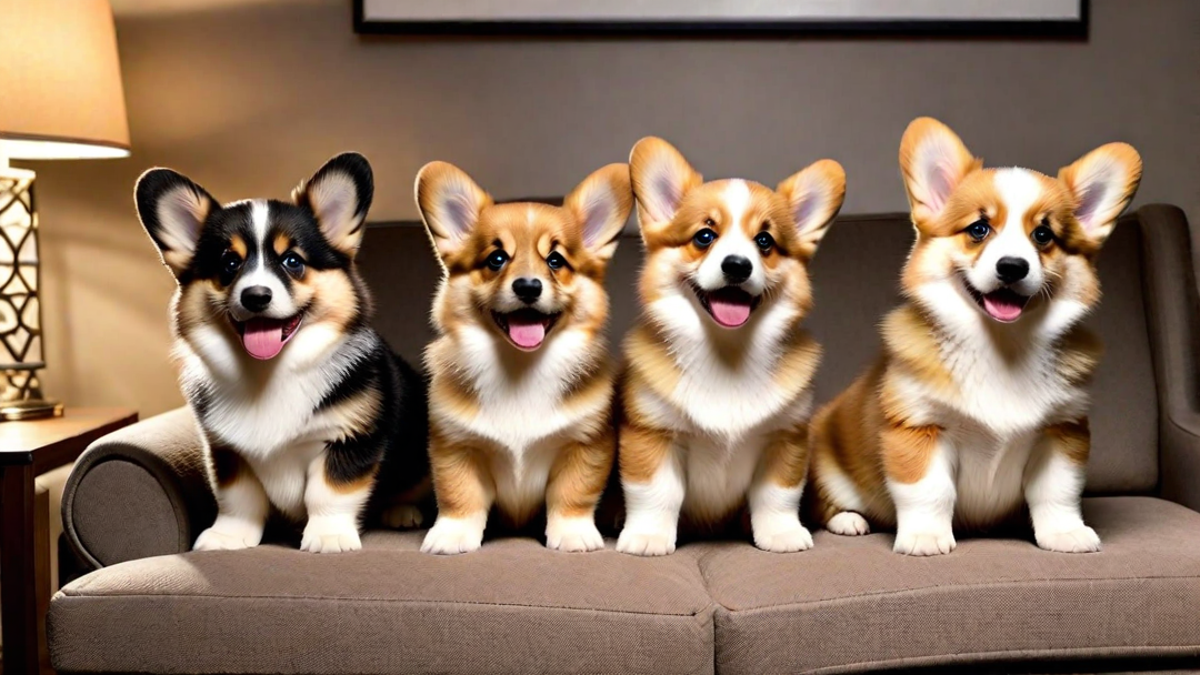 Cute Corgi Puppies Trying to Howl