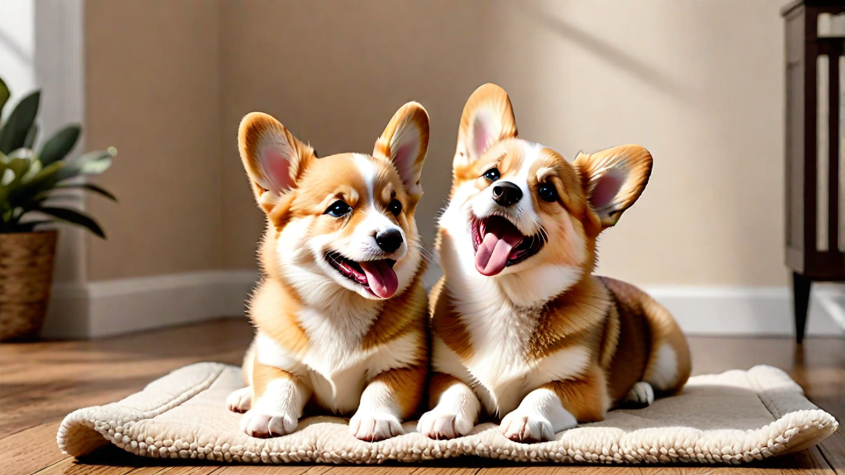 Cute Yawns of Corgi Puppies