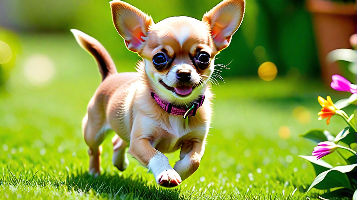 Energetic Chihuahua Puppy Running Around