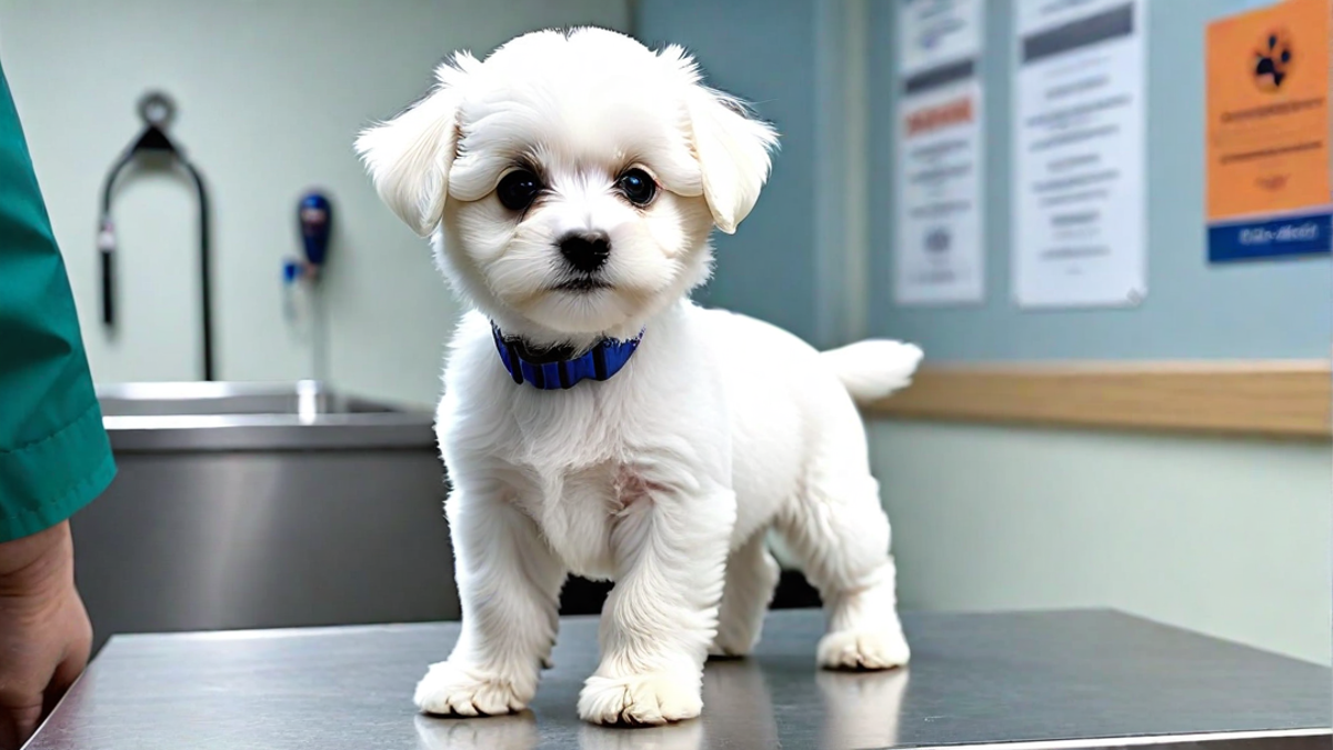 First Vet Visit for Bichon Frise Puppies