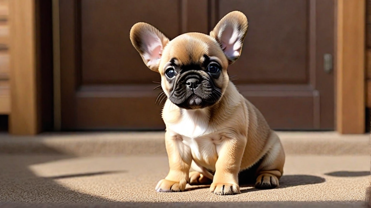 Fluffy Fawn French Bulldog Puppy