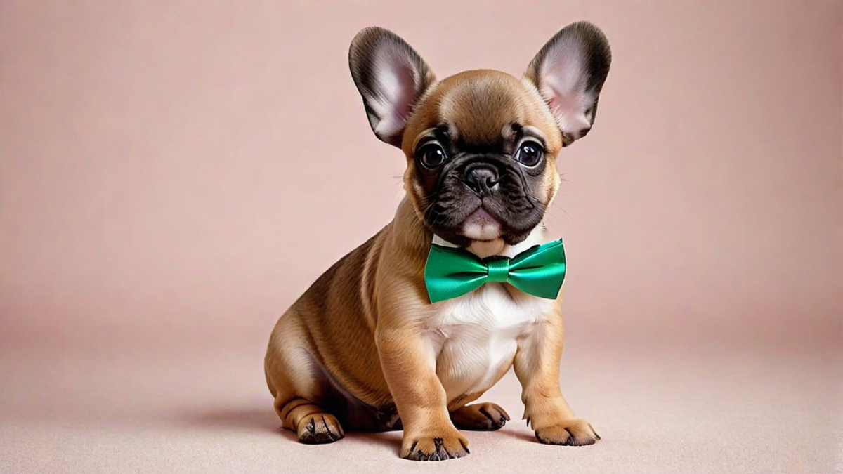 French Bulldog Puppy with a Bow Tie