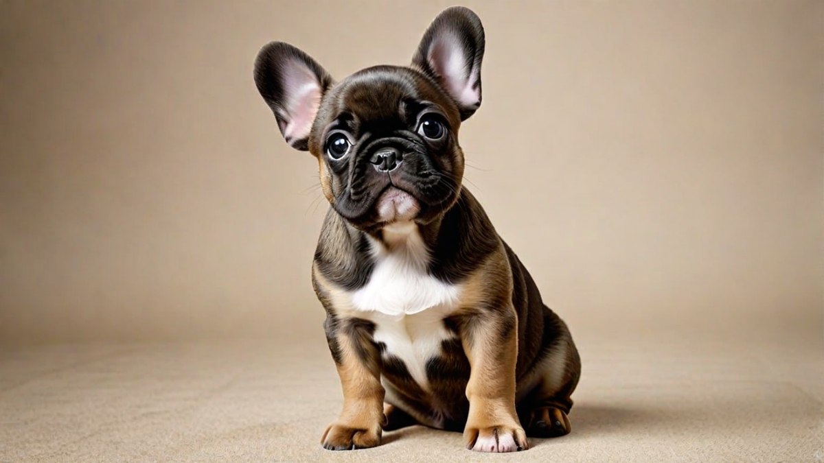 French Bulldog Puppy with a Funny Expression