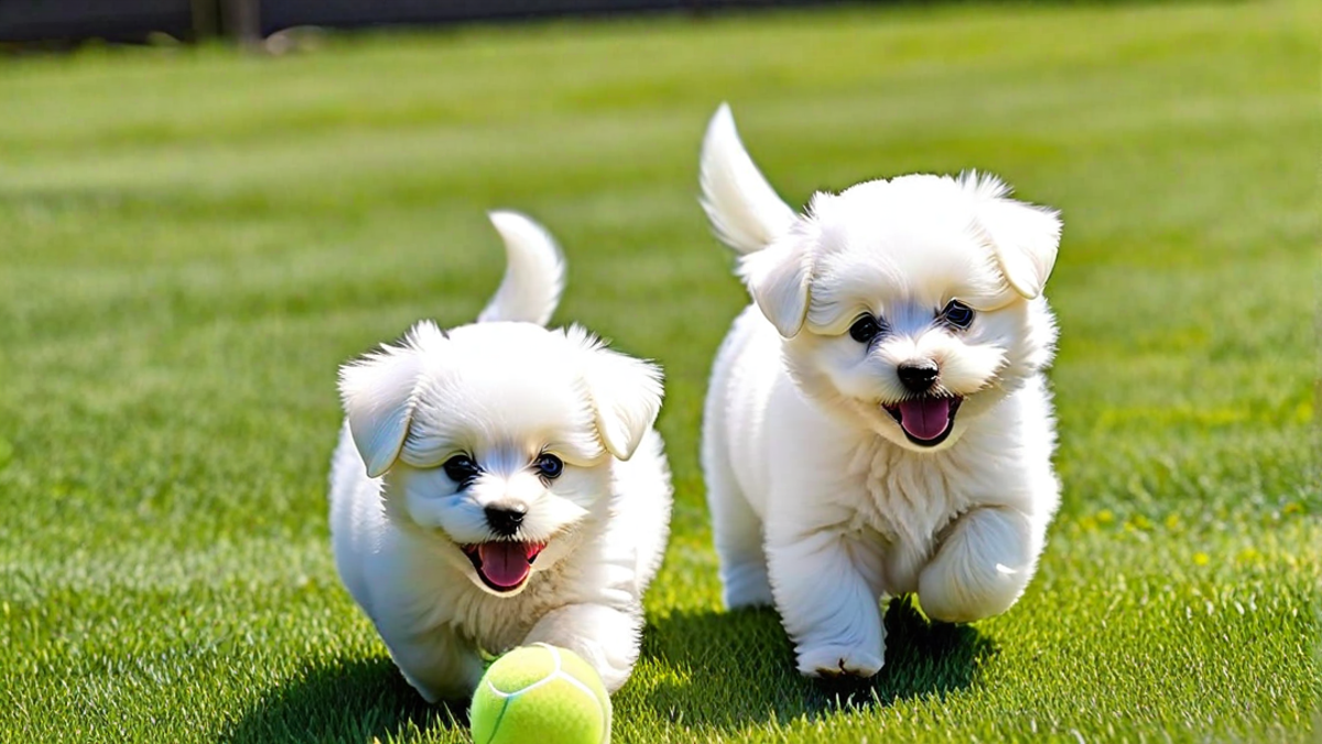 Learning to Fetch: Bichon Frise Puppies