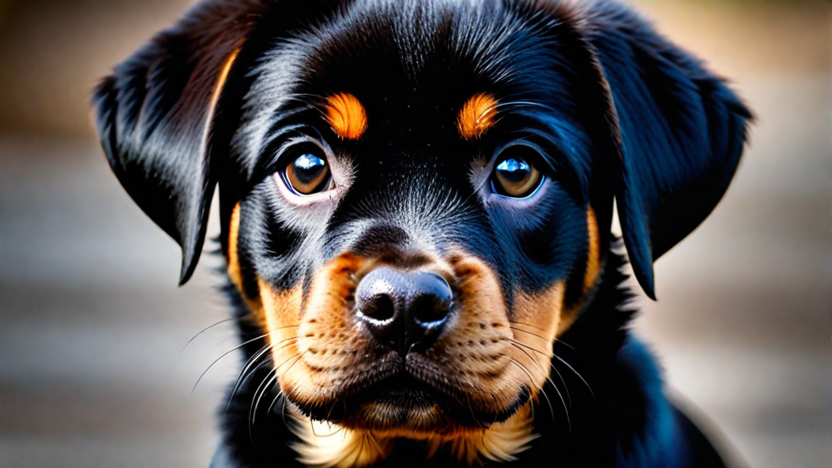 Puppy Eyes: Irresistible Rottweiler Gaze