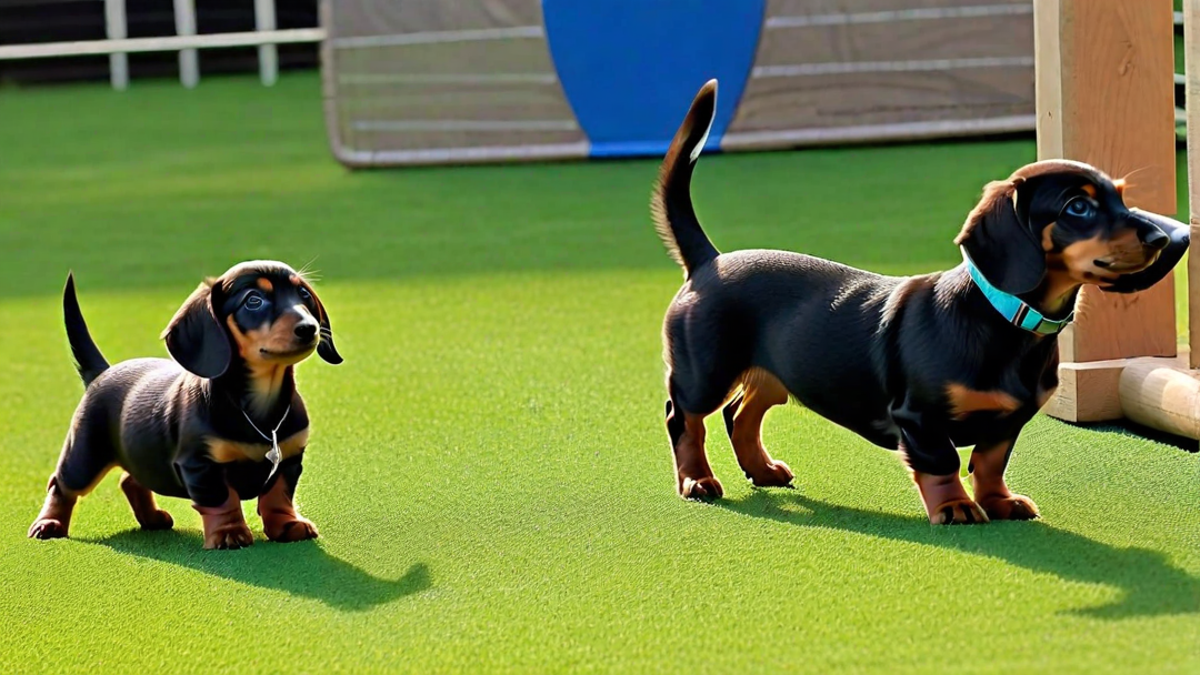 Sausage Dogs in Training: Cute Dachshund Puppies