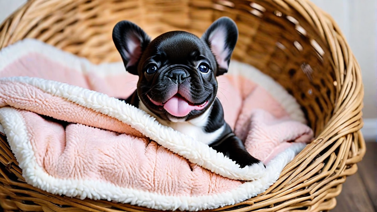 Sleepy French Bulldog Puppy Yawning