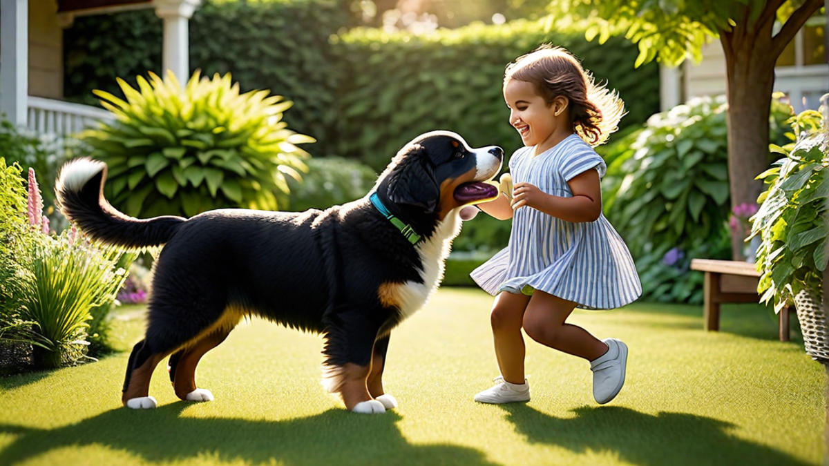 The Bond Between Bernese Puppies and Children