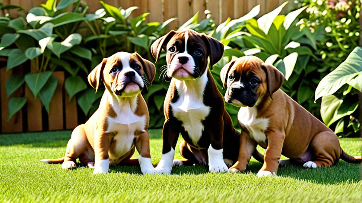 The Bond Between Boxer Puppies and Children