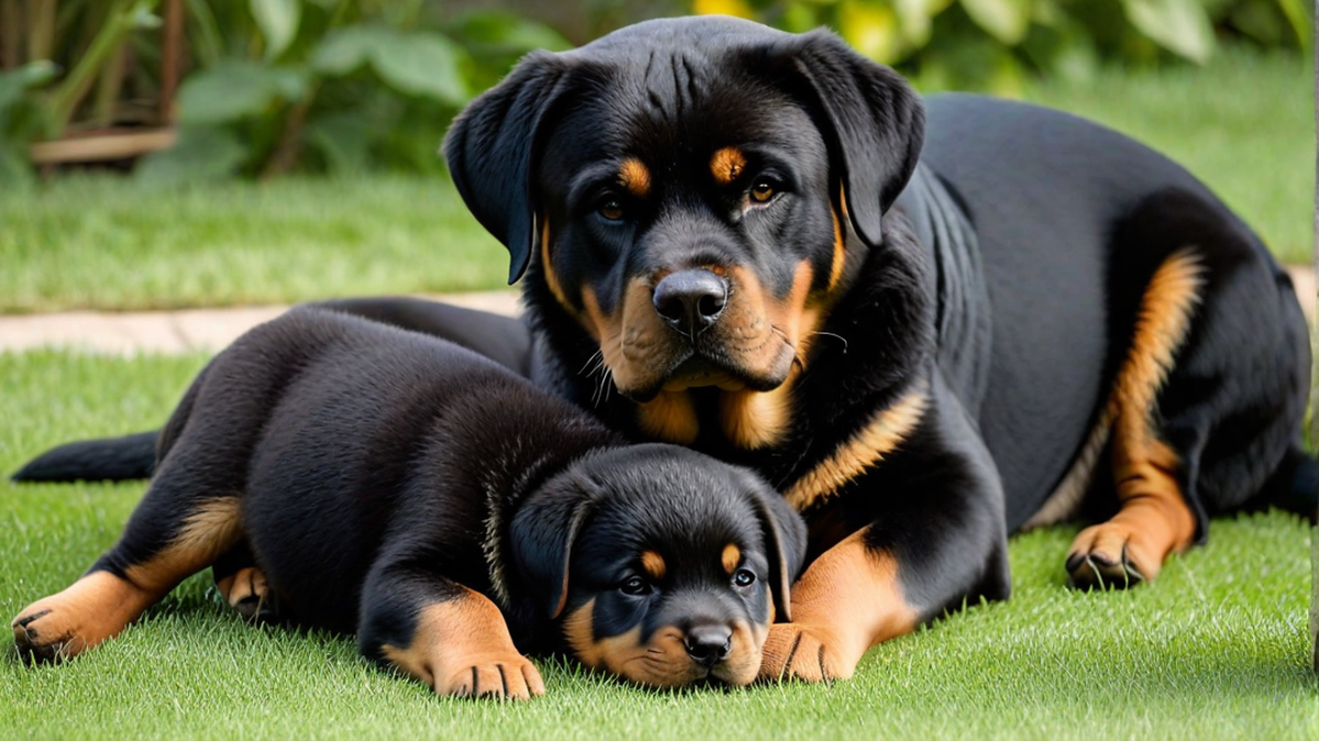 The Bond Between Rottweiler Puppies and Their Mother