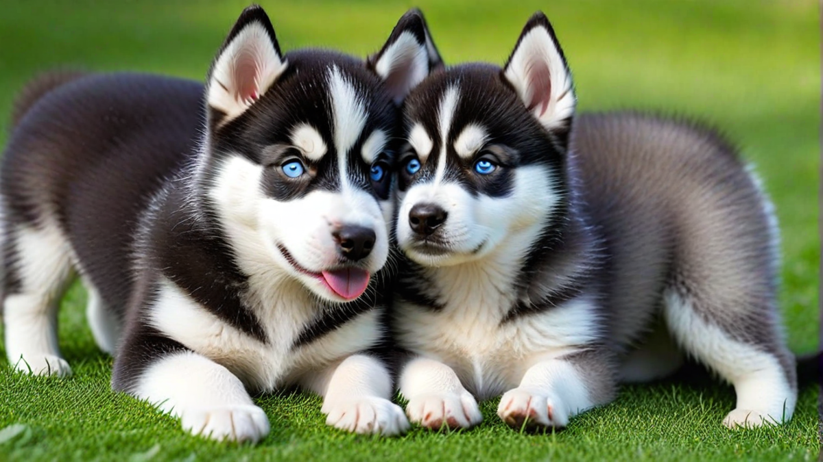 The Bond Between Siberian Husky Siblings