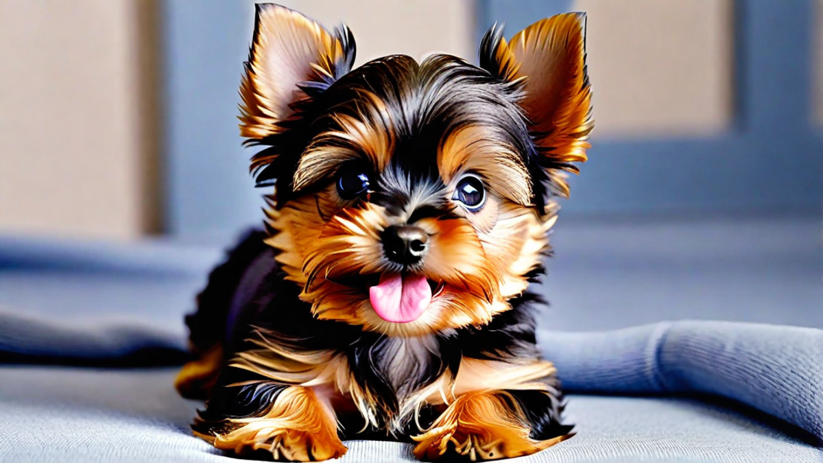 The Cutest Yorkie Puppy Yawns