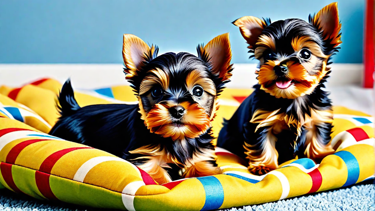 The Energetic Play of Yorkshire Terriers