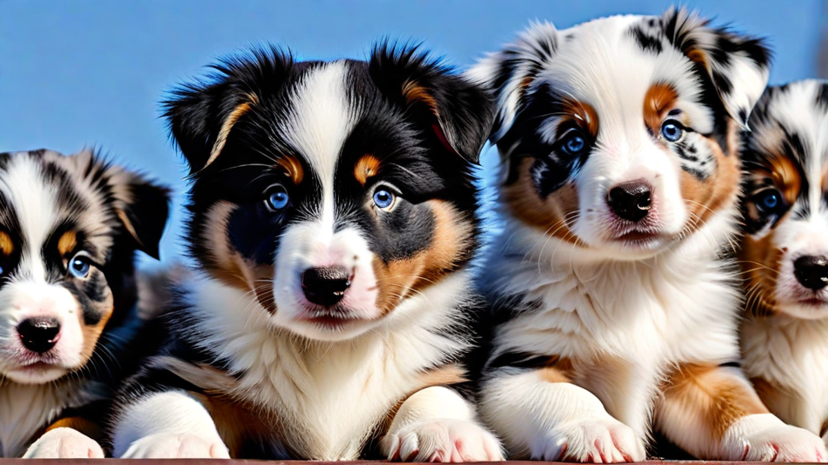 The Expressive Faces of Australian Shepherd Puppies