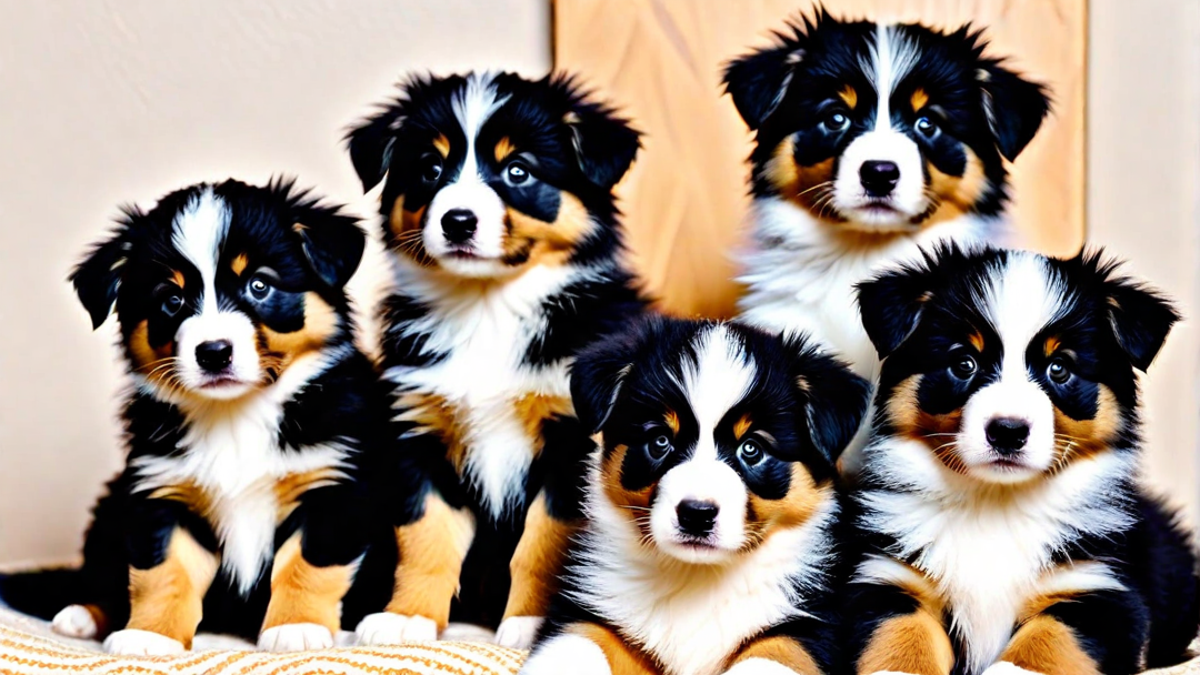 The Fluffiest Black Tri Australian Shepherd Puppies