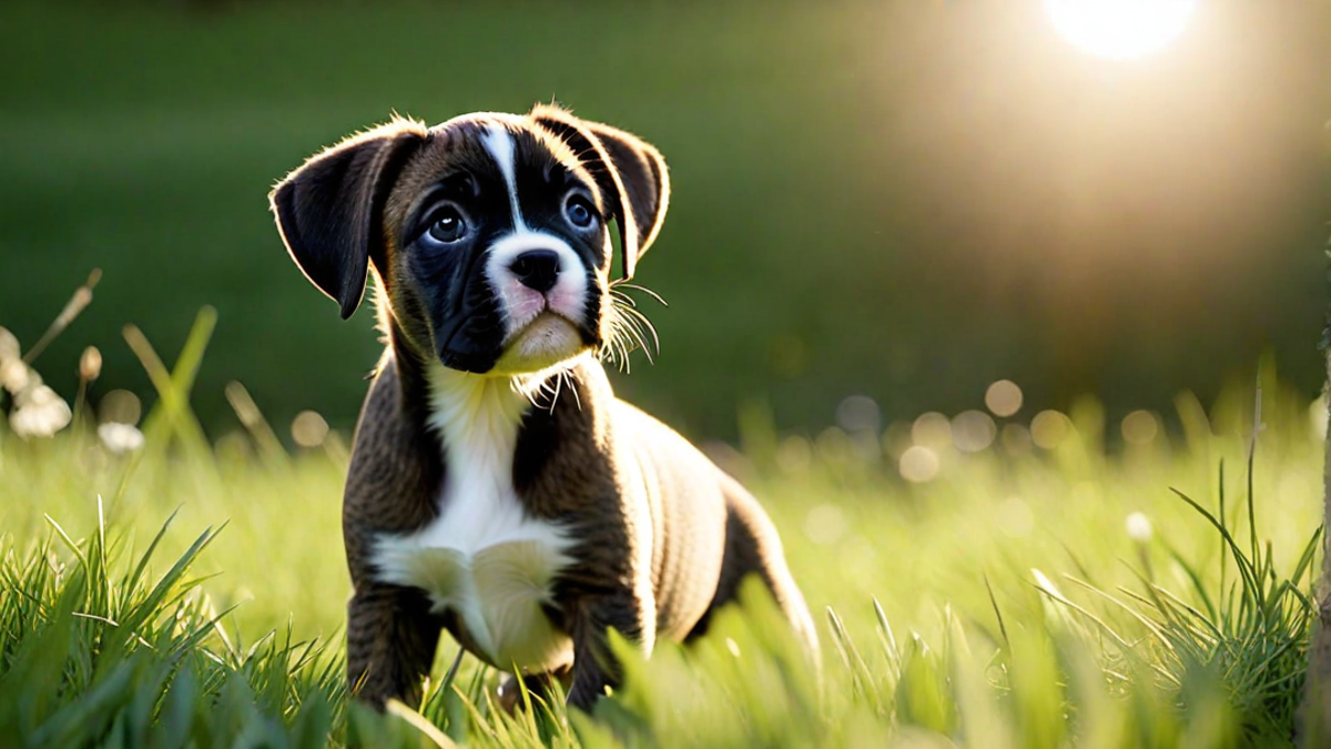 The Innocent Eyes of a Boxer Puppy