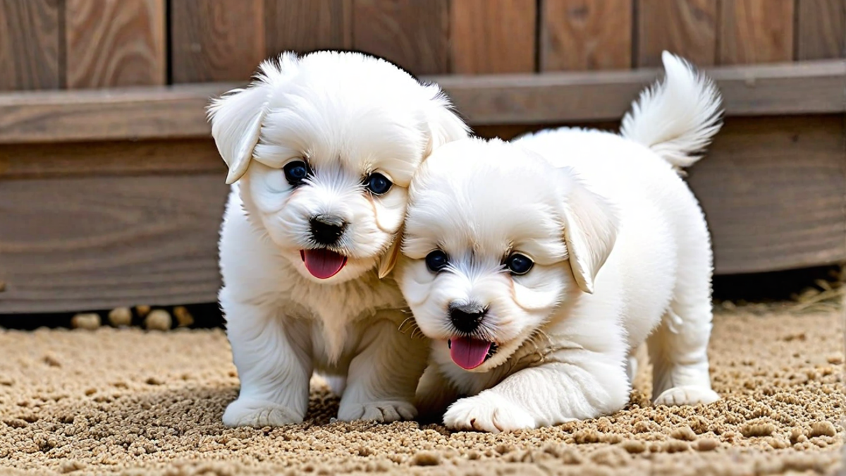 The Joyful Chaos of Feeding Bichon Frise Puppies