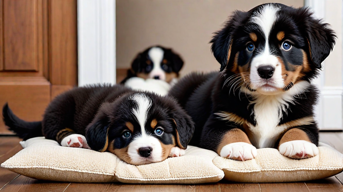 The Mischievous Side of Bernese Puppies