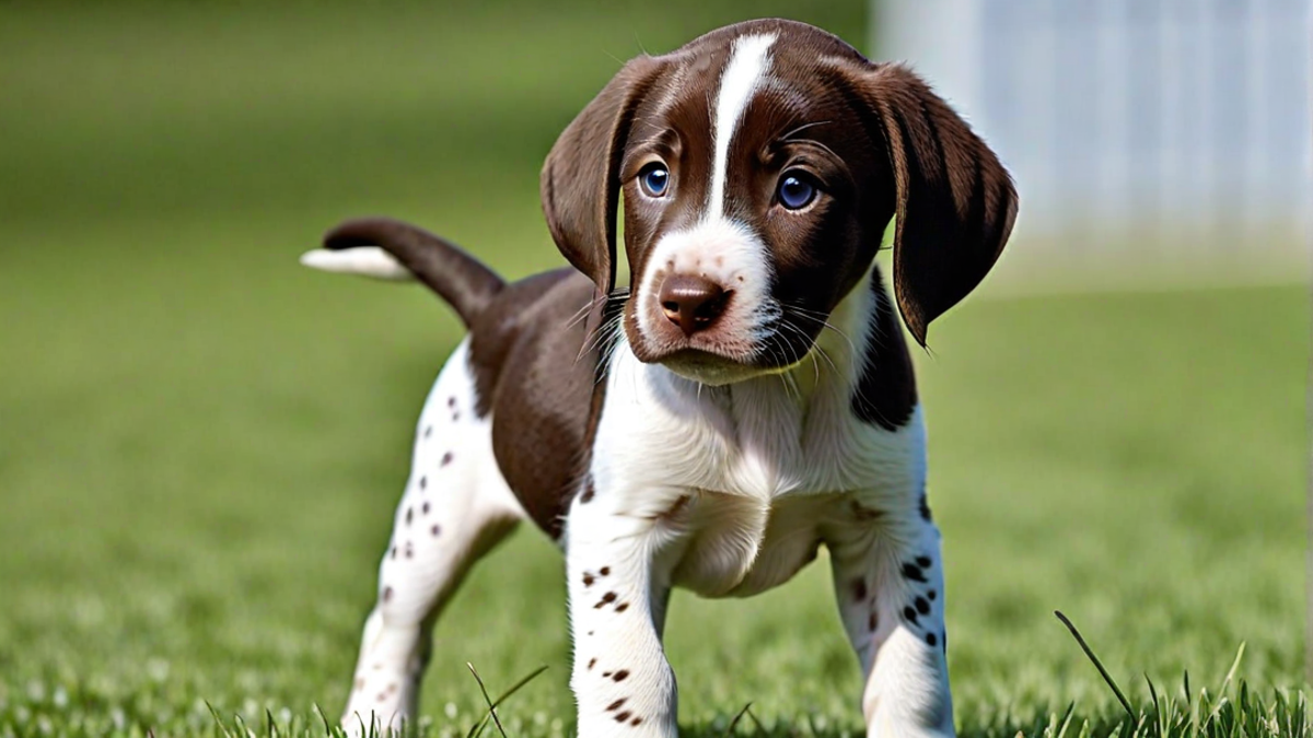 The Unique Markings of a German Shorthaired Pointer Puppy