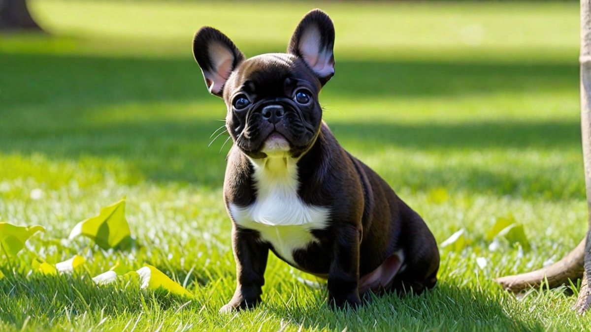 Tiny French Bulldog Puppy Learning to Bark