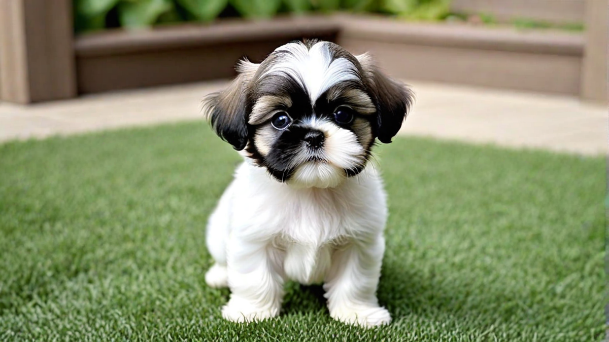 Tiny Shih Tzu Puppy with Big Eyes