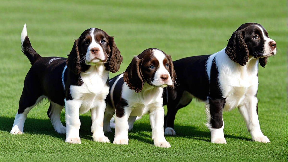 Training Sessions with Smart English Springer Puppies