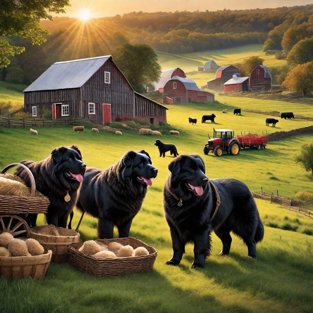 The Role of Newfoundland Dogs in Farming