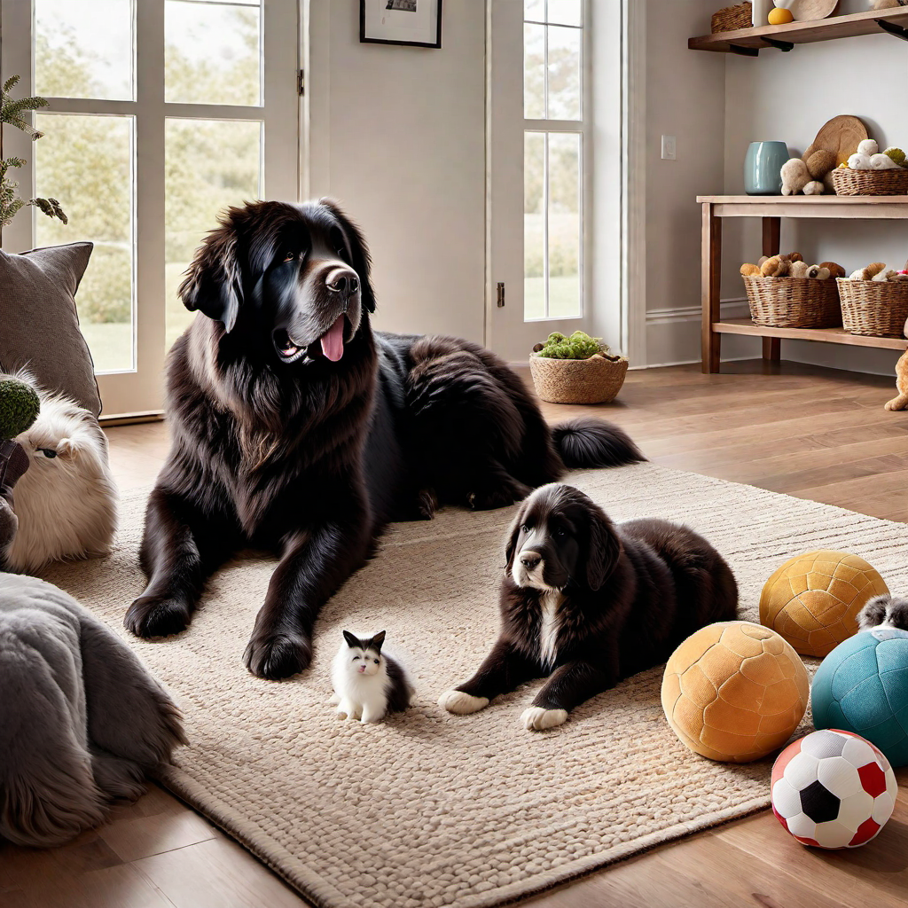 Newfoundland Dogs and Other Pets: Compatibility Tips