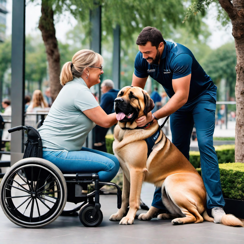 Mastiffs as Service Dogs: Capabilities and Training