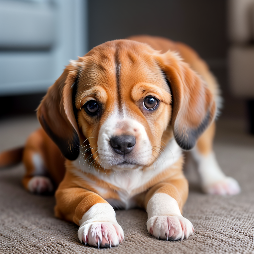 Adorable Beagle Puppy with Big Brown Eyes