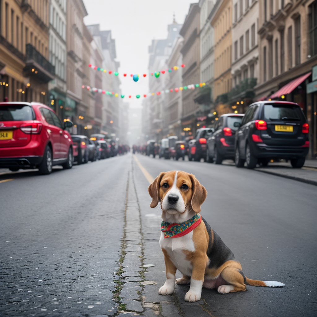 Beagle Puppy in a Parade of Pets