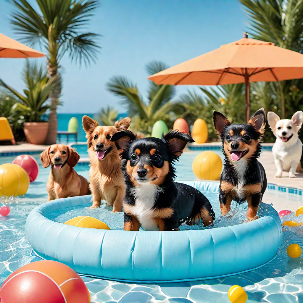 Incorporating Kiddie Pools for Smaller Breeds