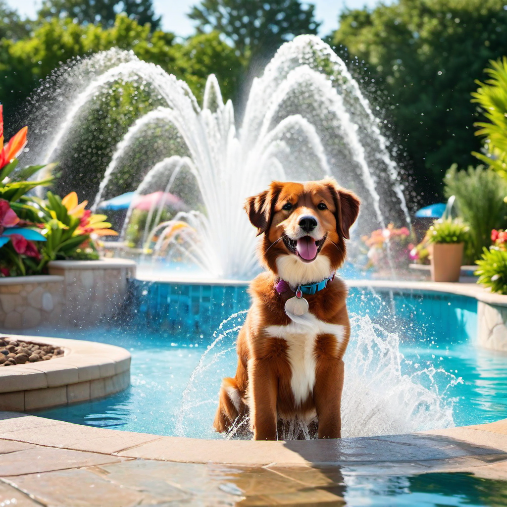 Dog Pool Fountains: Fun and Refreshing