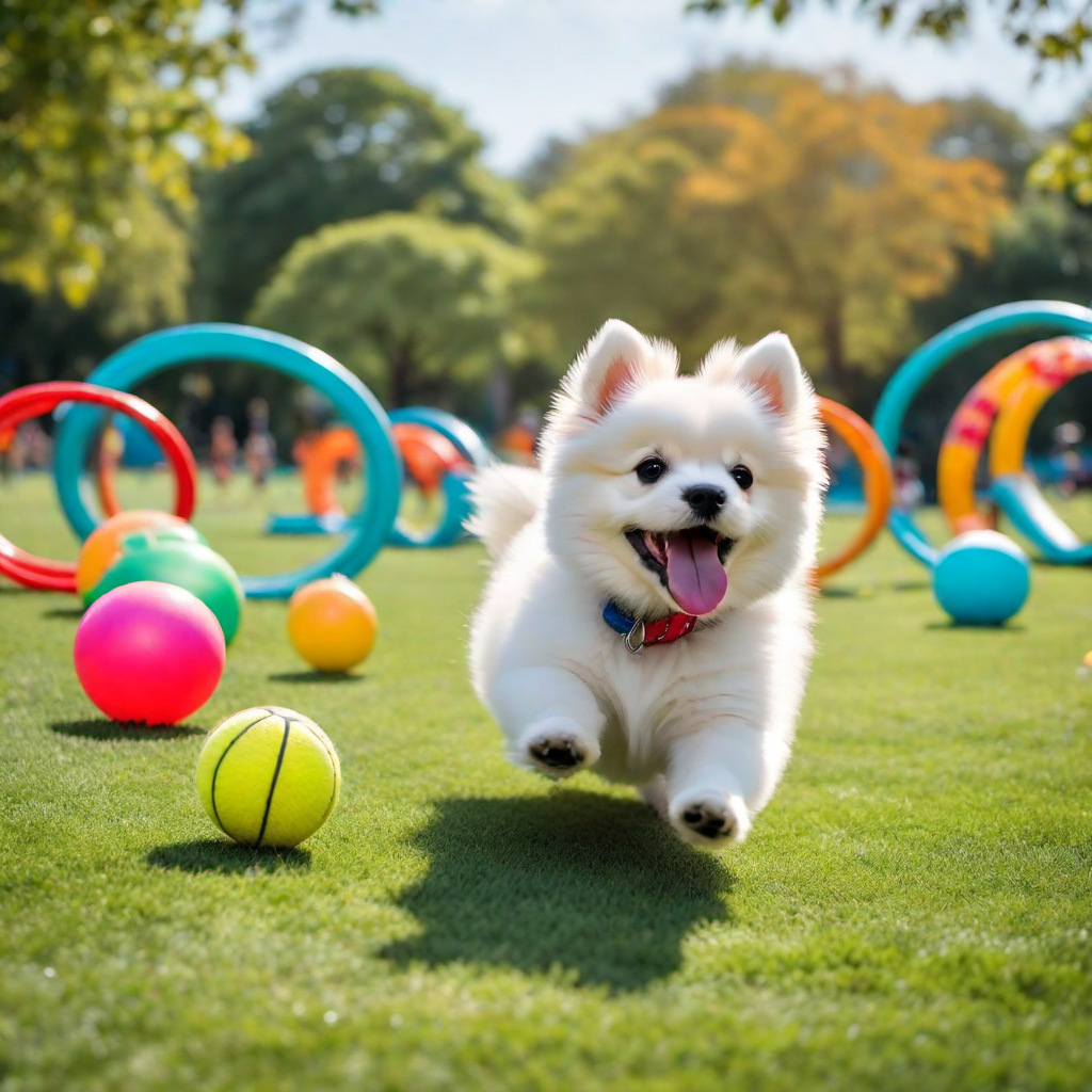 Playful Paws: Dogs Engaging in Fun Activities