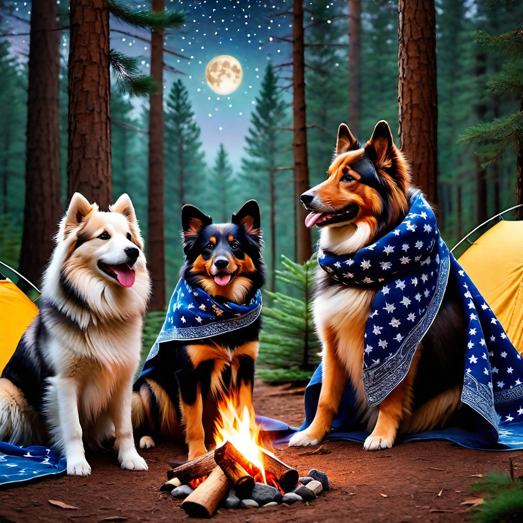 Camping Cuties: Dogs Loving Outdoor Adventures