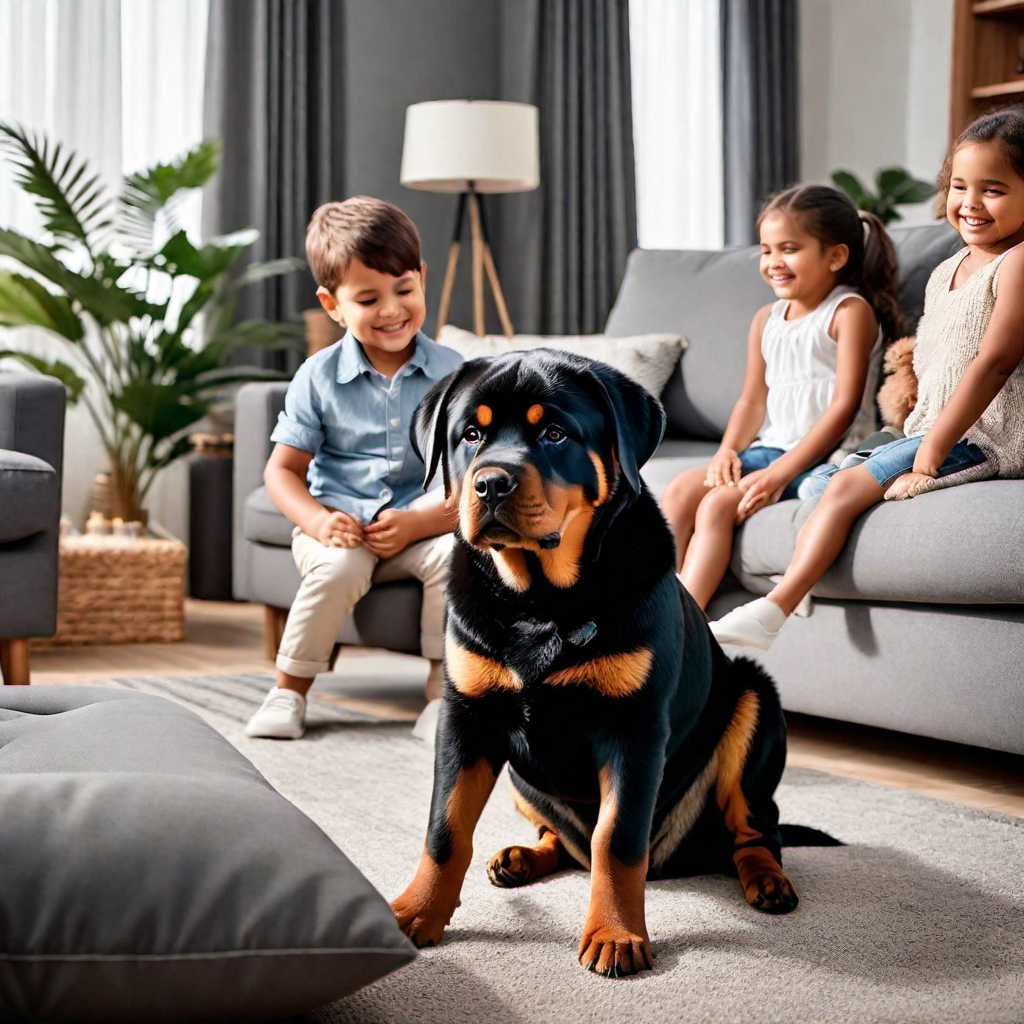 Rottweiler Behavior in Family Settings